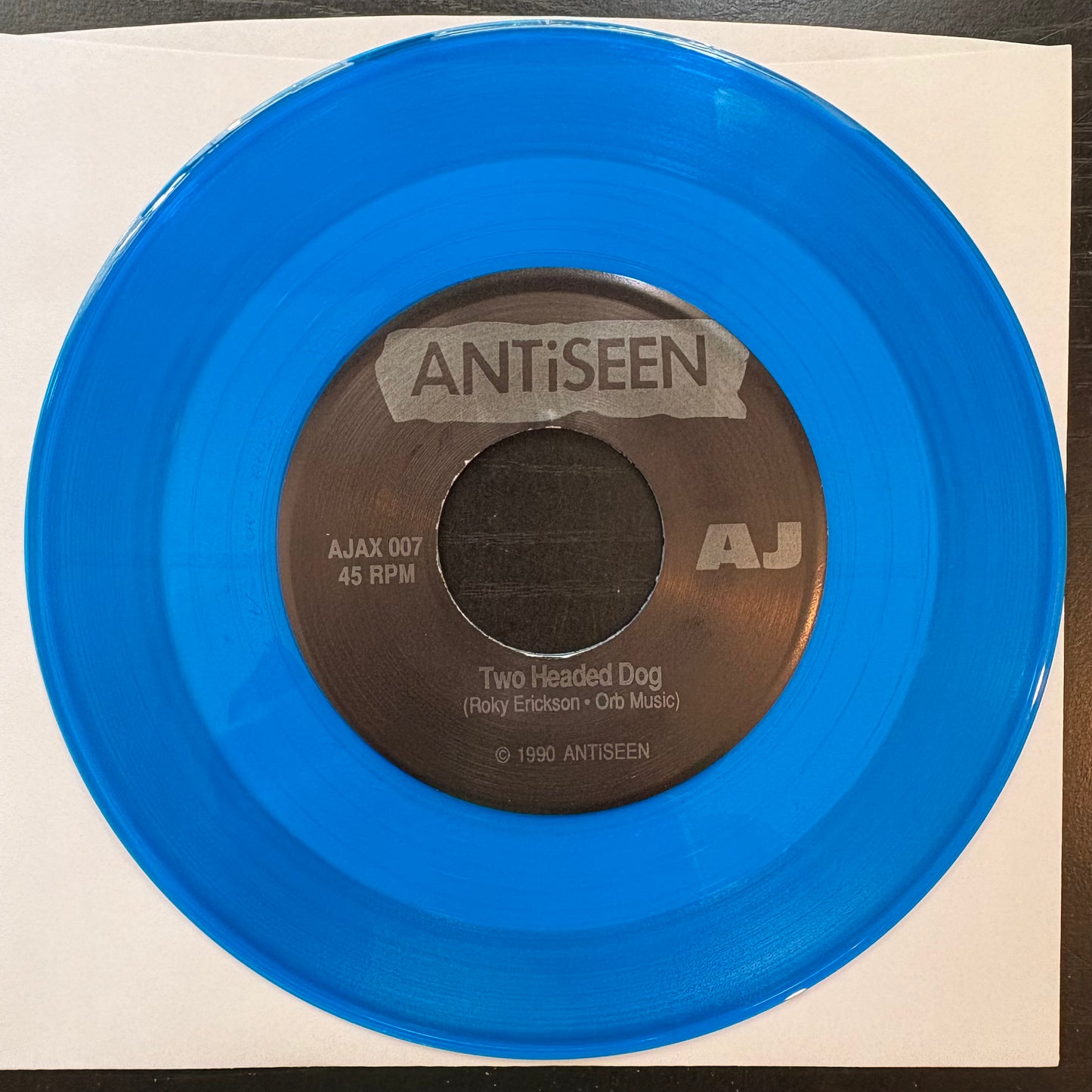 Antiseen, "Two Headed Dog" (7") (Blue Vinyl) [VG Used]