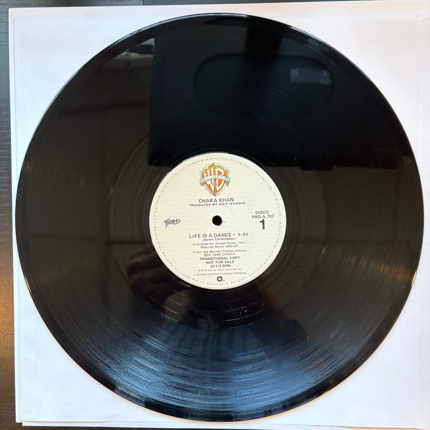 Chaka Khan, "Life Is a Dance" (Promo 12") [VG+ Used]