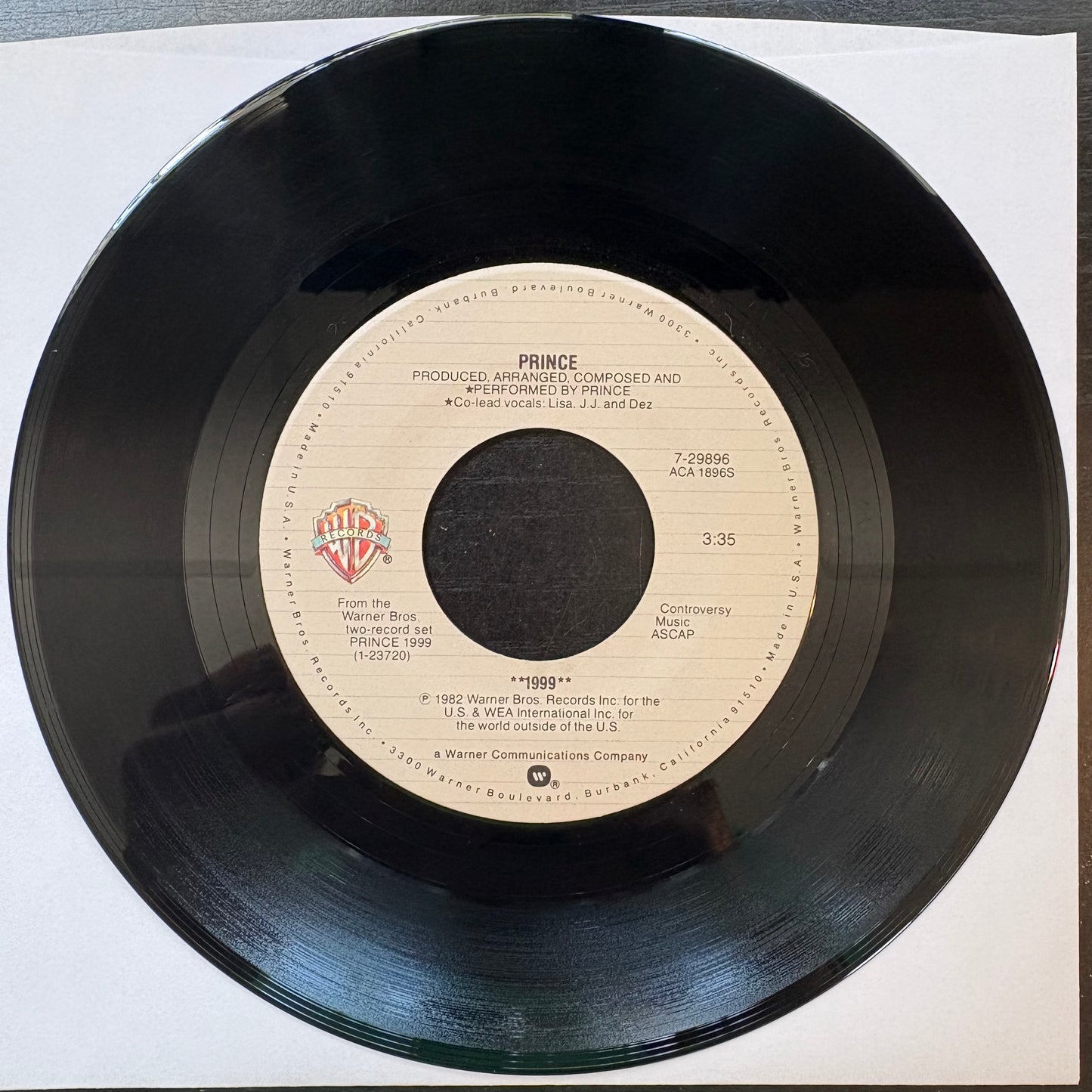Prince, "1999" (7") [VG Used]