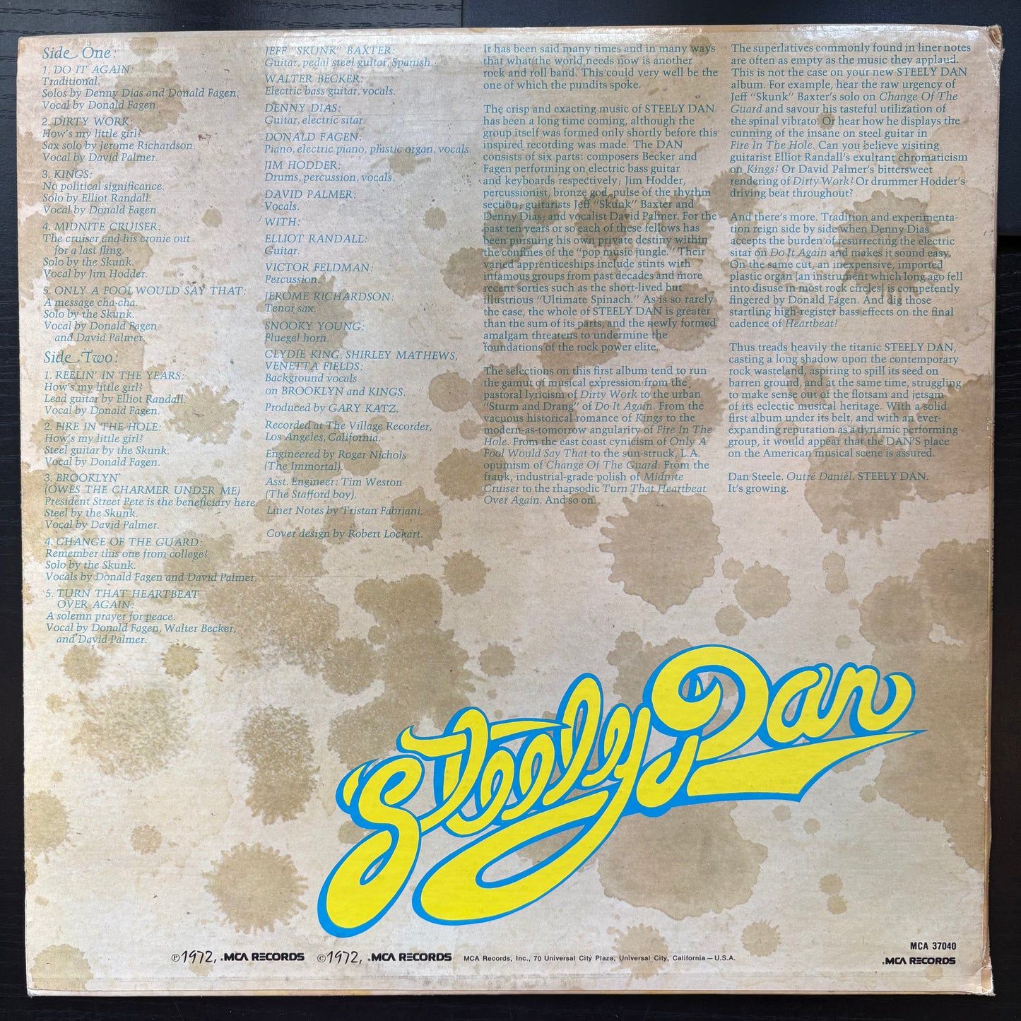 Steely Dan, "Can't Buy a Thrill" [VG Used]