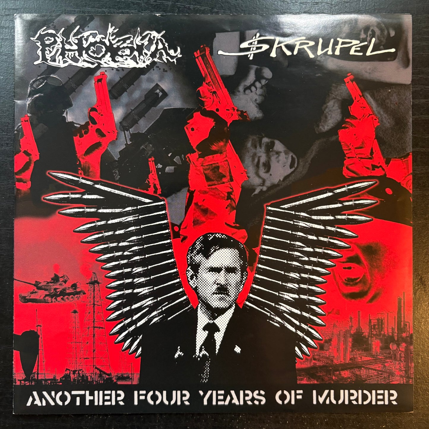 Phobia / Skrupel, "Another Four Years of Murder" (7") (White Vinyl) [EX Used]