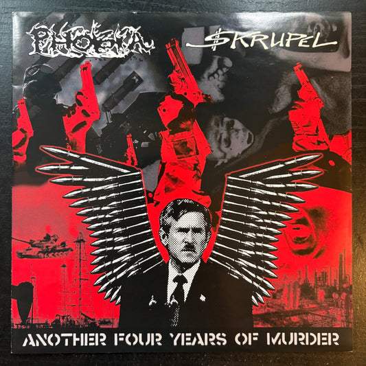 Phobia / Skrupel, "Another Four Years of Murder" (7") (White Vinyl) [EX Used]