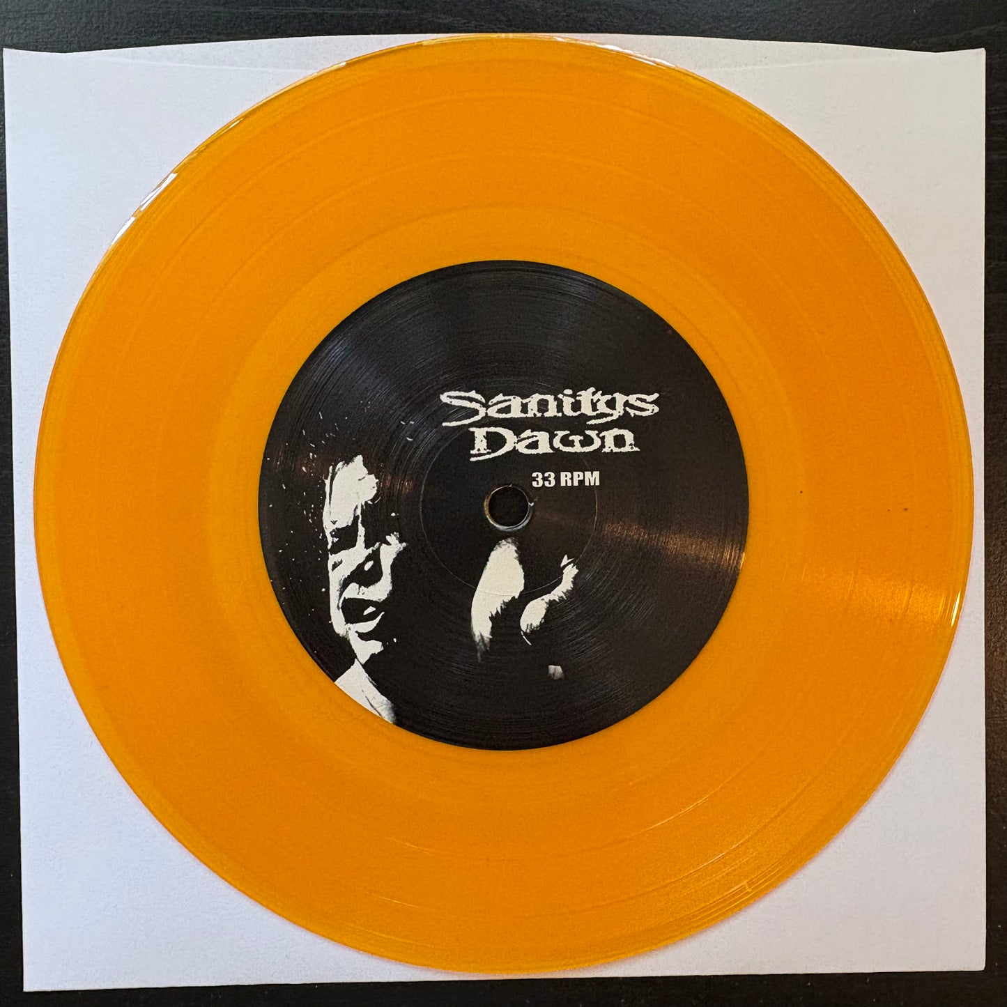 Sanitys Dawn / Magrudergrind, "Humanity in Decline" (7") (Orange Vinyl) [EX Used]