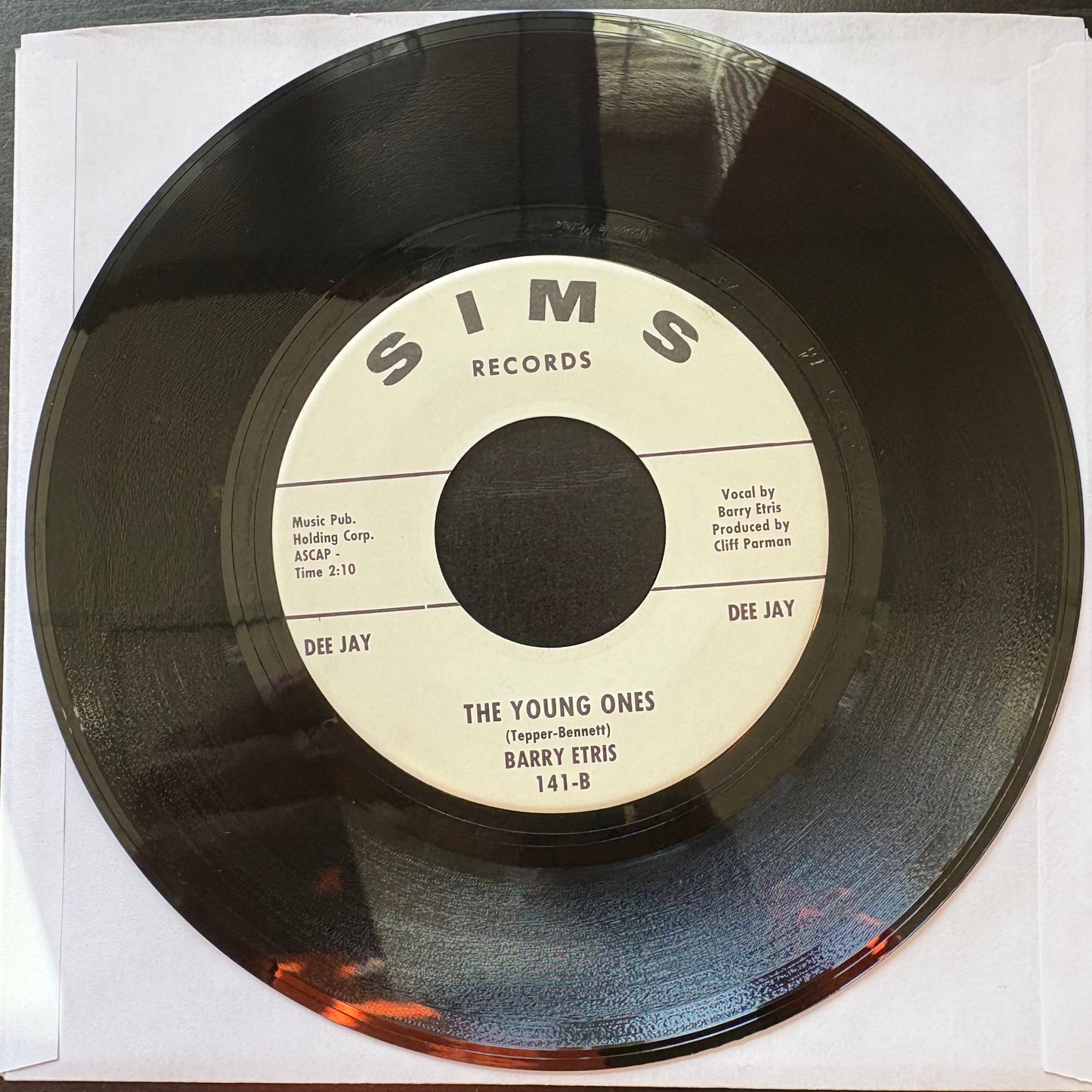 Barry Etris, "The Young Ones" (Promo 7") [VG+ Used]