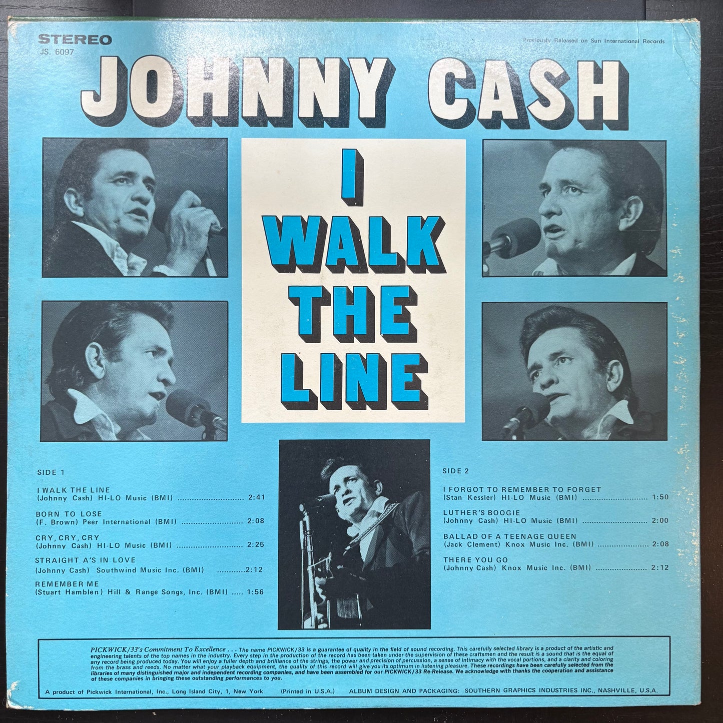 Johnny Cash, "I Walk the Line" [VG Used]
