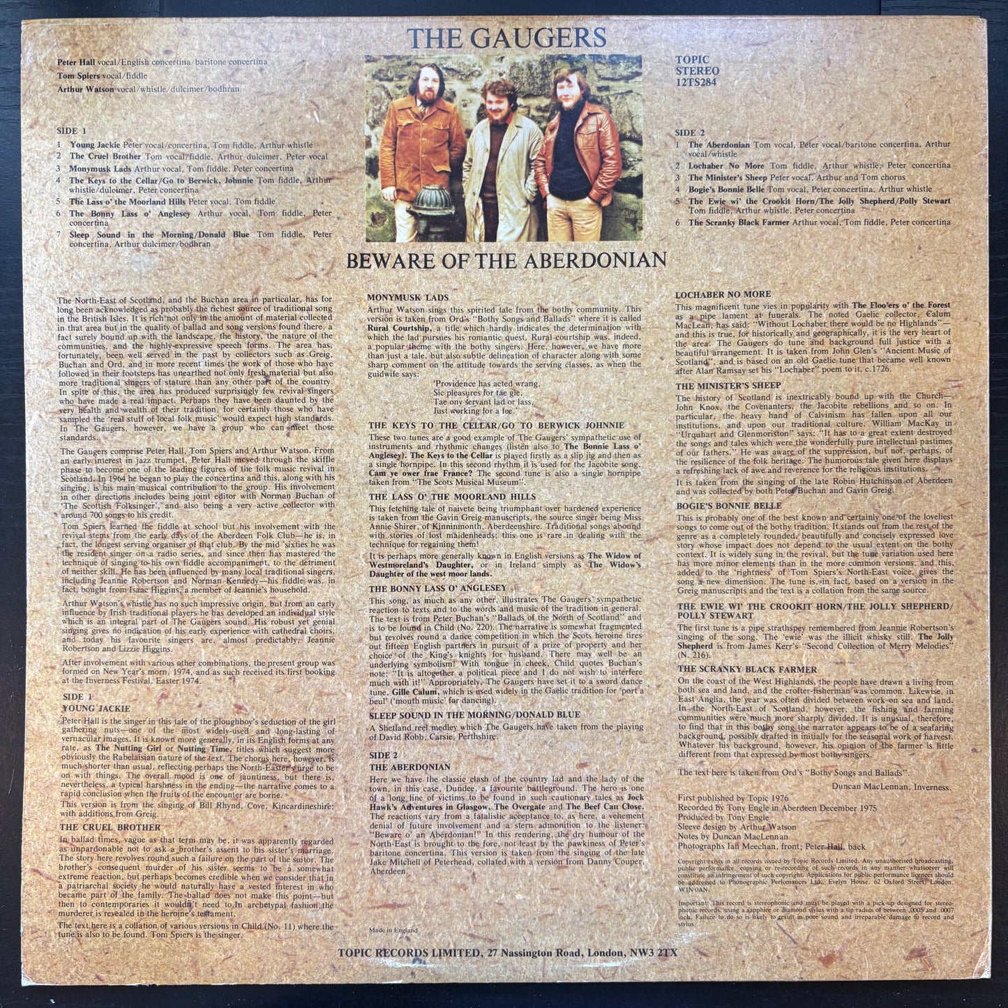 Gaugers, "Beware of the Aberdonian" [EX Used]