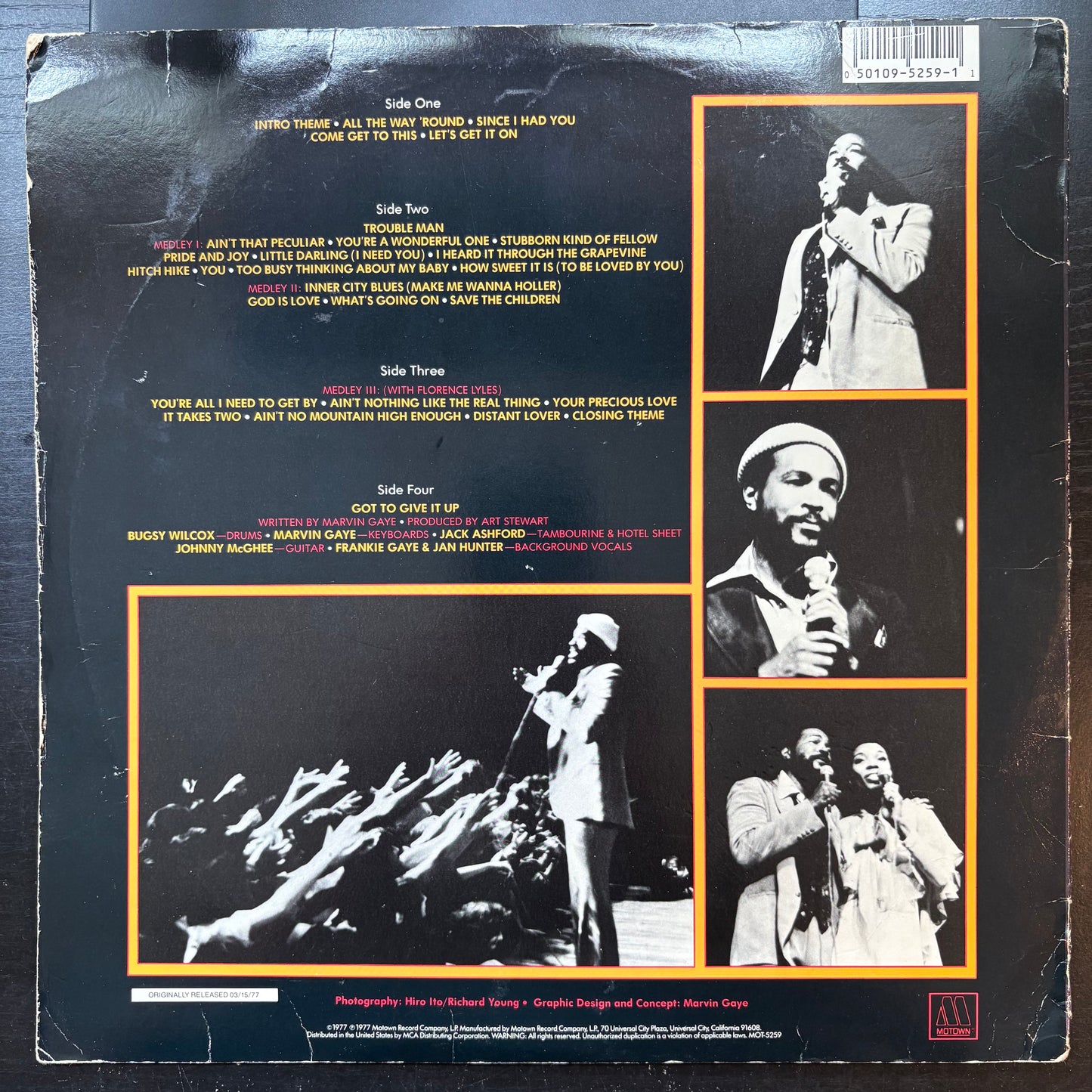 Marvin Gaye, "Live at the London Palladium" (2LP) [VG- Used LP]