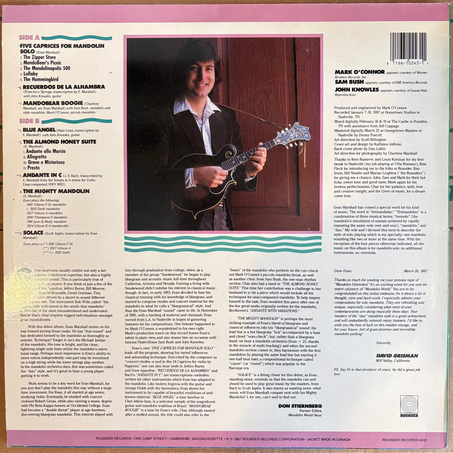 Evan Marshall, "Mandolin Unlimited" [VG+ Used]