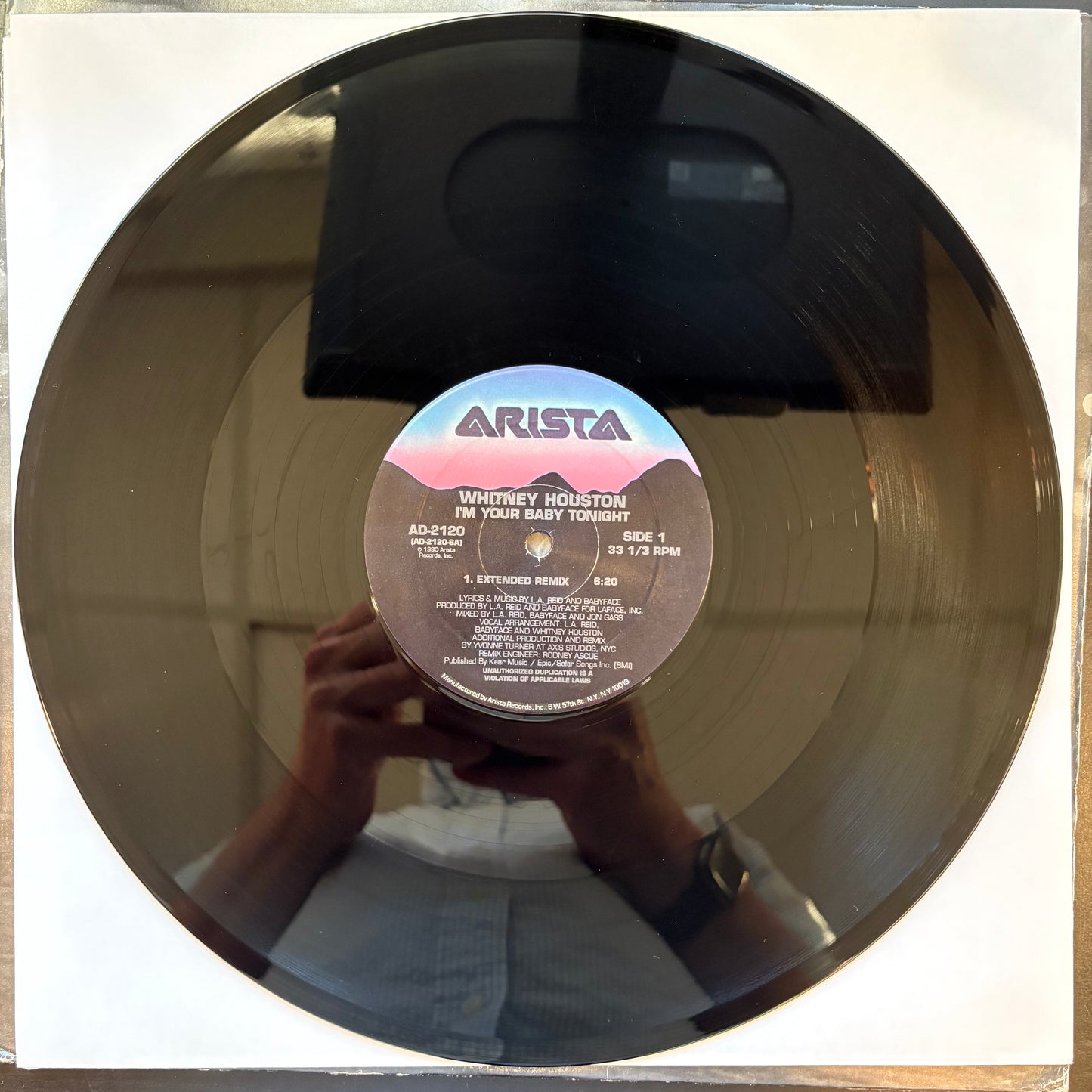 Whitney Houston, "I'm Your Baby Tonight" (12") [VG Used]