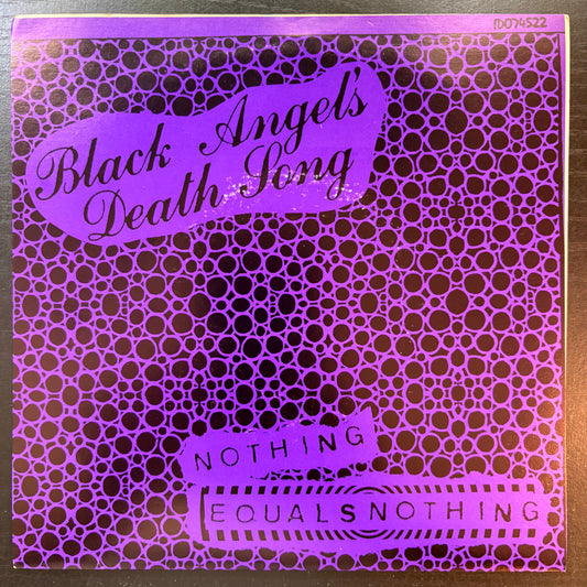 Black Angel's Death Song, "Nothing Equals Nothing" (7") (Clear Vinyl) [NM Used]