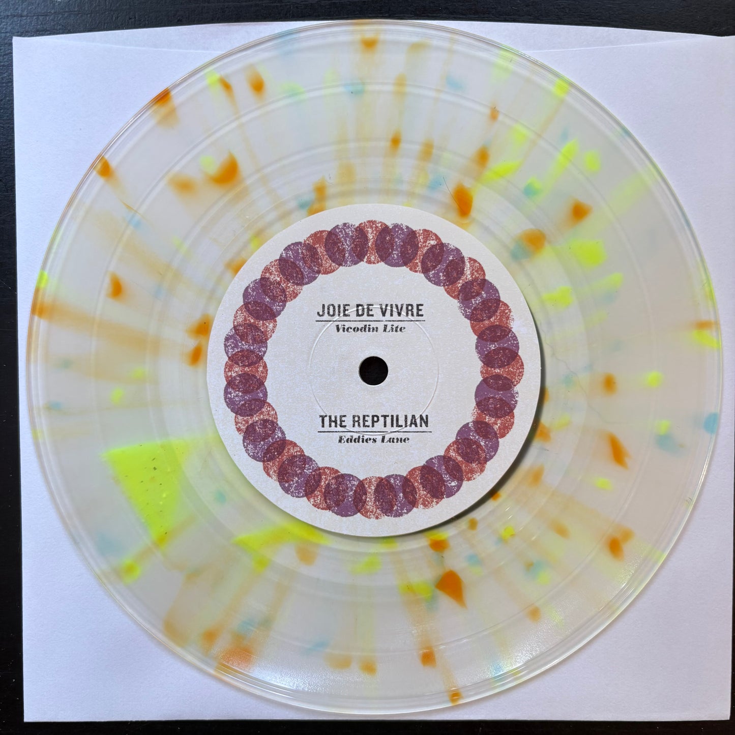 Annabel / Empire! Empire! (I Was a Lonely Estate) / Joie De Vivre / The Reptilian, "Four Way Split" (7" EP) (Clear with Blue, Purple & Yellow) [VG Used]