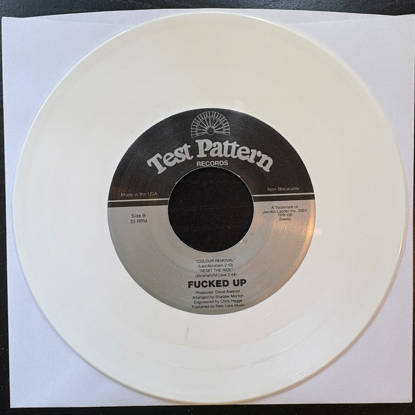 Fucked Up, "Litany" (7" EP) (White Vinyl) [VG+ Used]