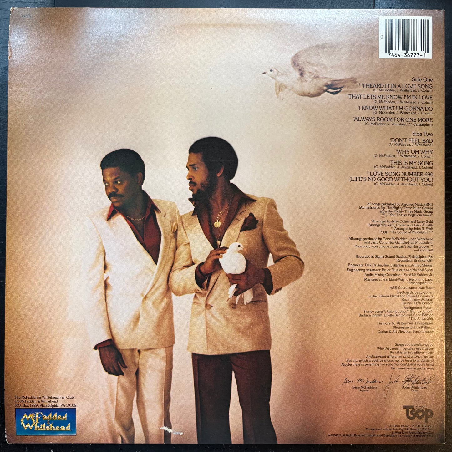 McFadden & Whitehead, "I Heard It in a Love Song" (LP) [VG Used]
