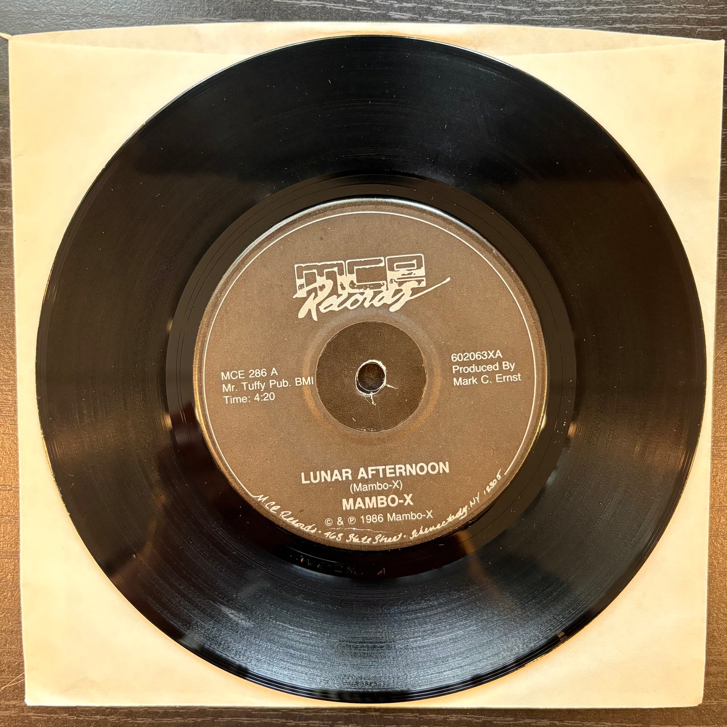Mambo-X, "Lunar Afternoon" (7") [VG+ Used]