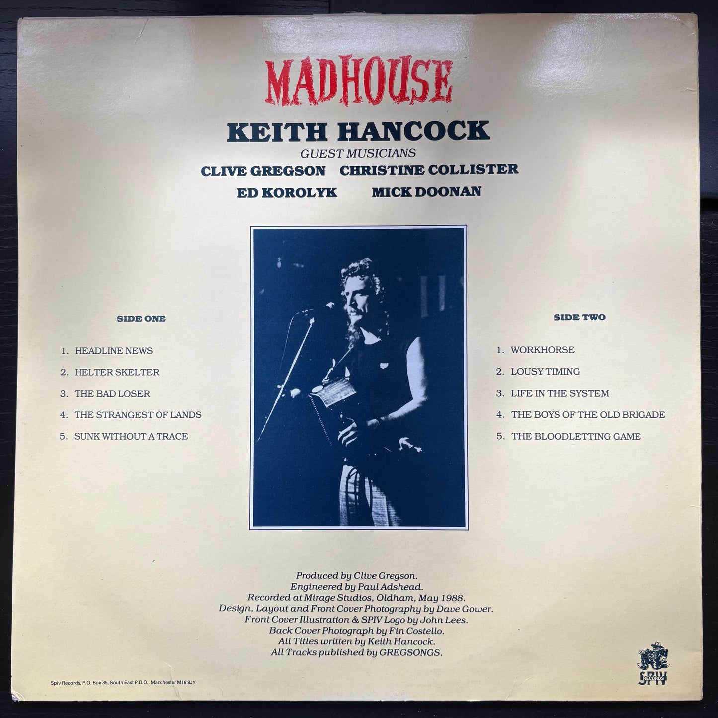Keith Hancock, "Madhouse" [VG+ Used]