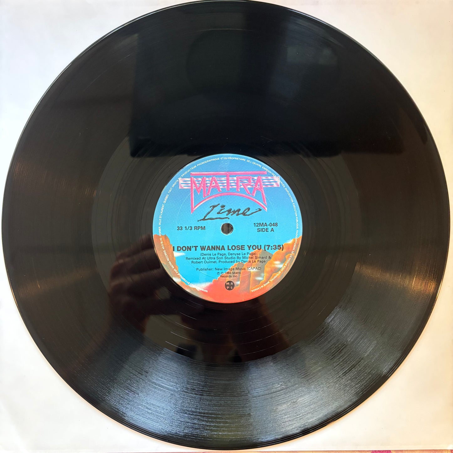 Lime, "I Don't Wanna Lose You" (12") [VG Used]