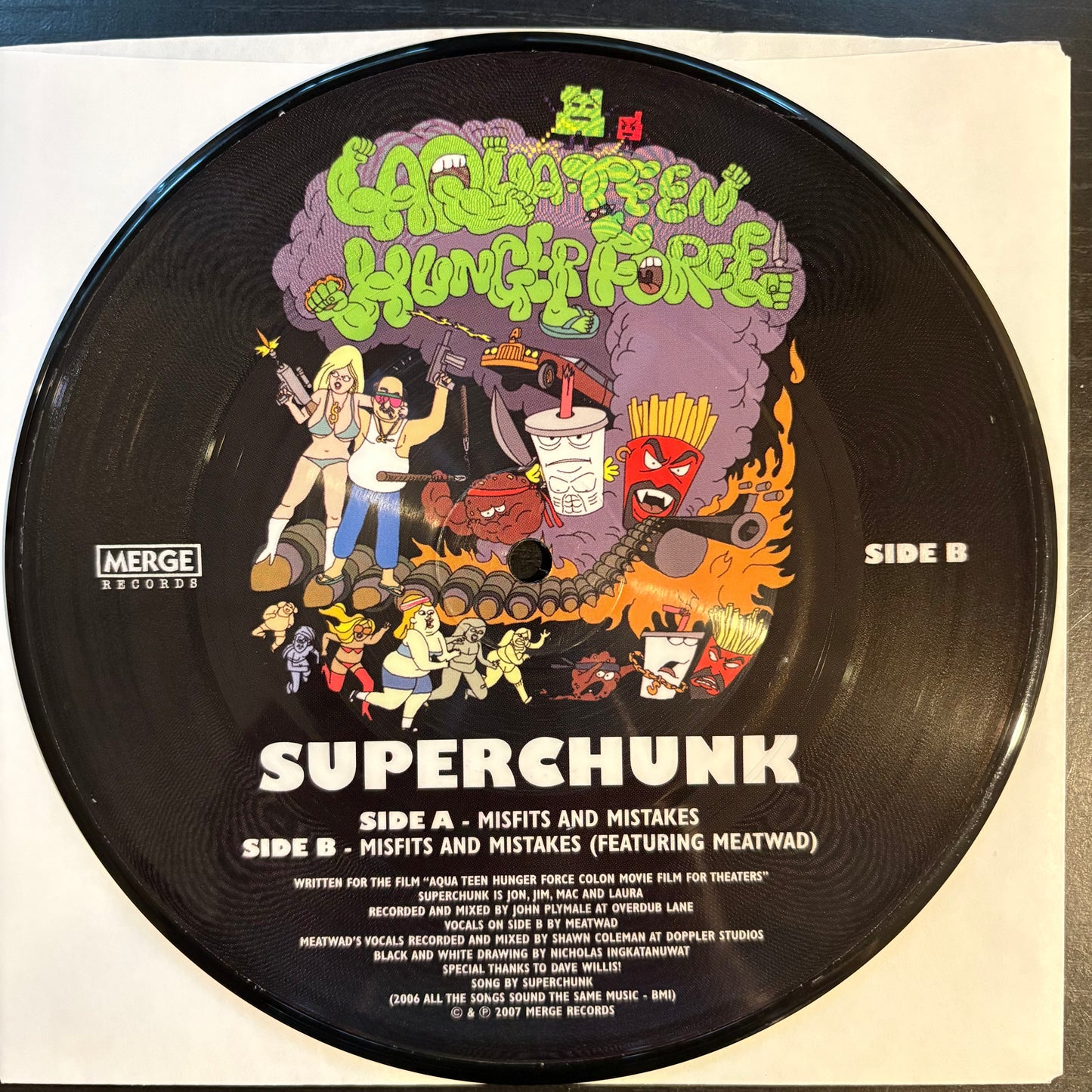 Superchunk, "Misfits and Mistakes" (7") (Picture Disc) (Signed) [VG Used]