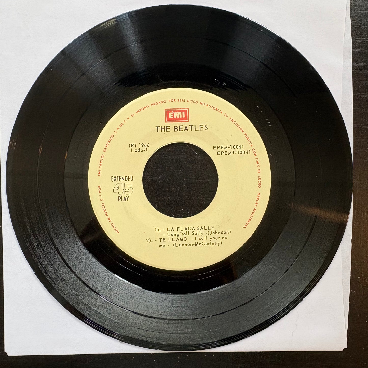 Beatles, "La Flaca Sally" (7" EP) (Mexico) [VG+ Used]
