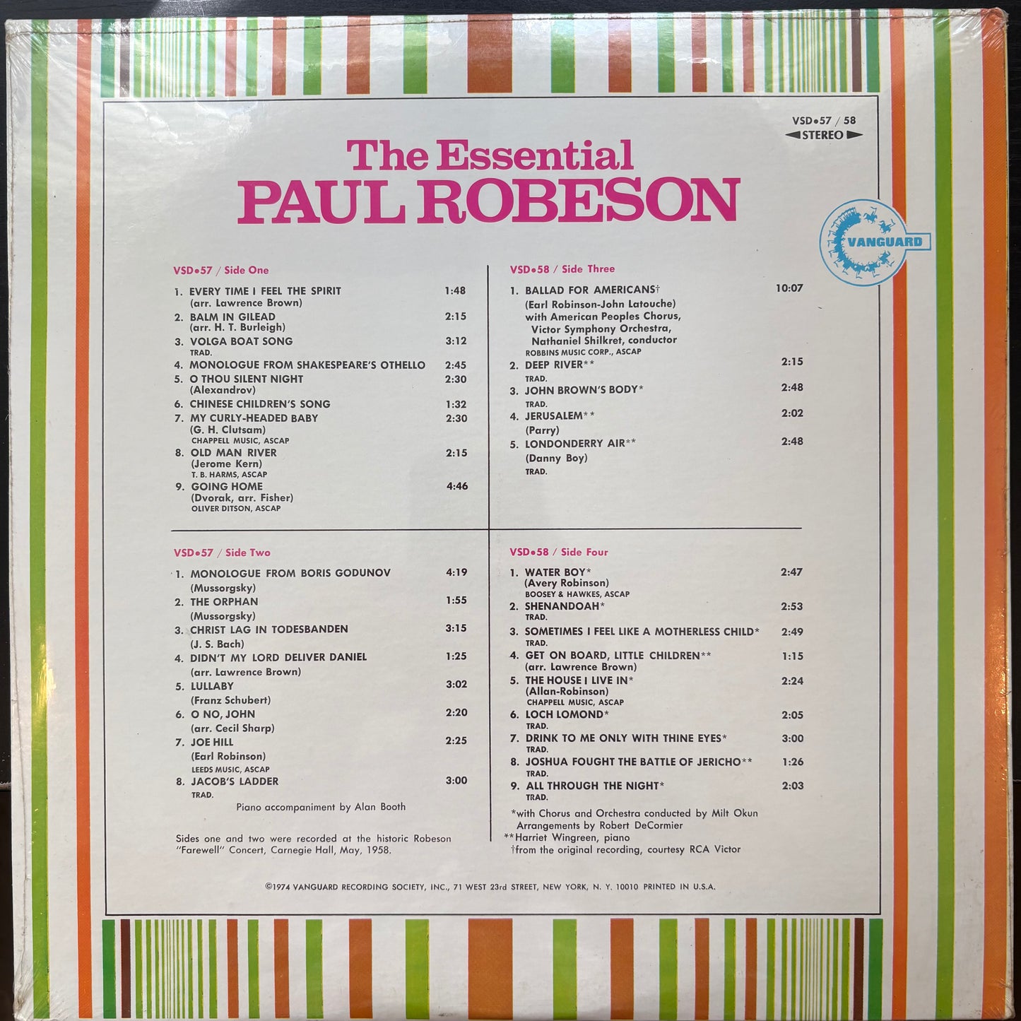 Paul Robeson, "The Essential Paul Robeson" (Sealed) [Used]