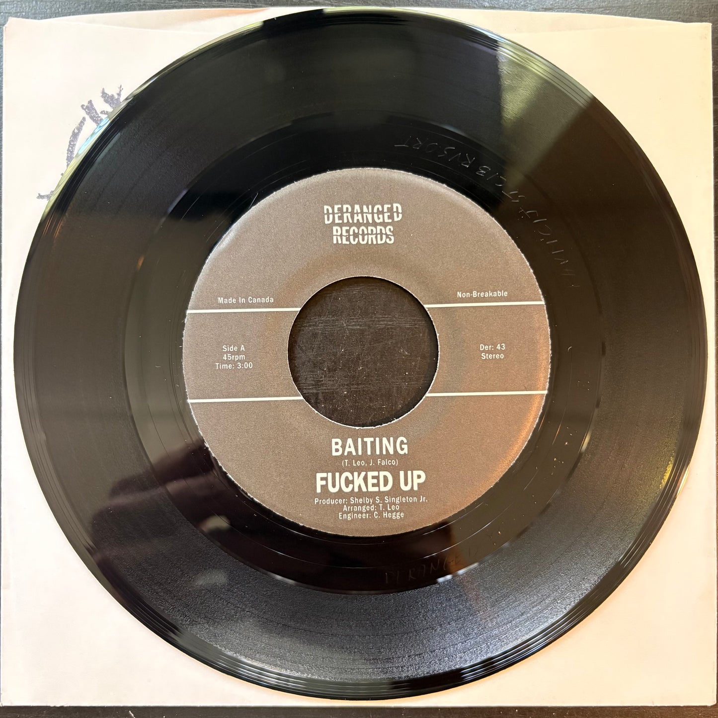 Fucked Up, "Baiting the Public" (7") [VG+ Used]