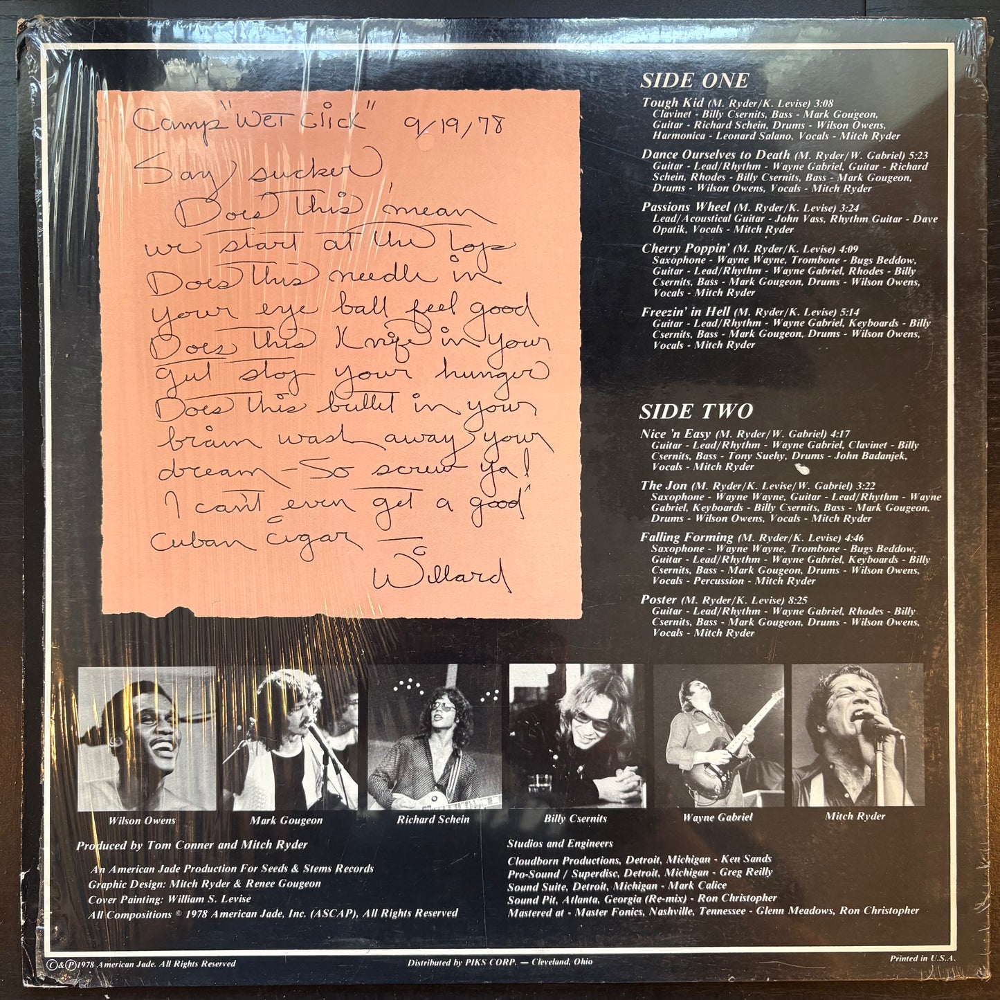 Mitch Ryder, "How I Spent My Vacation" [VG+ Used]