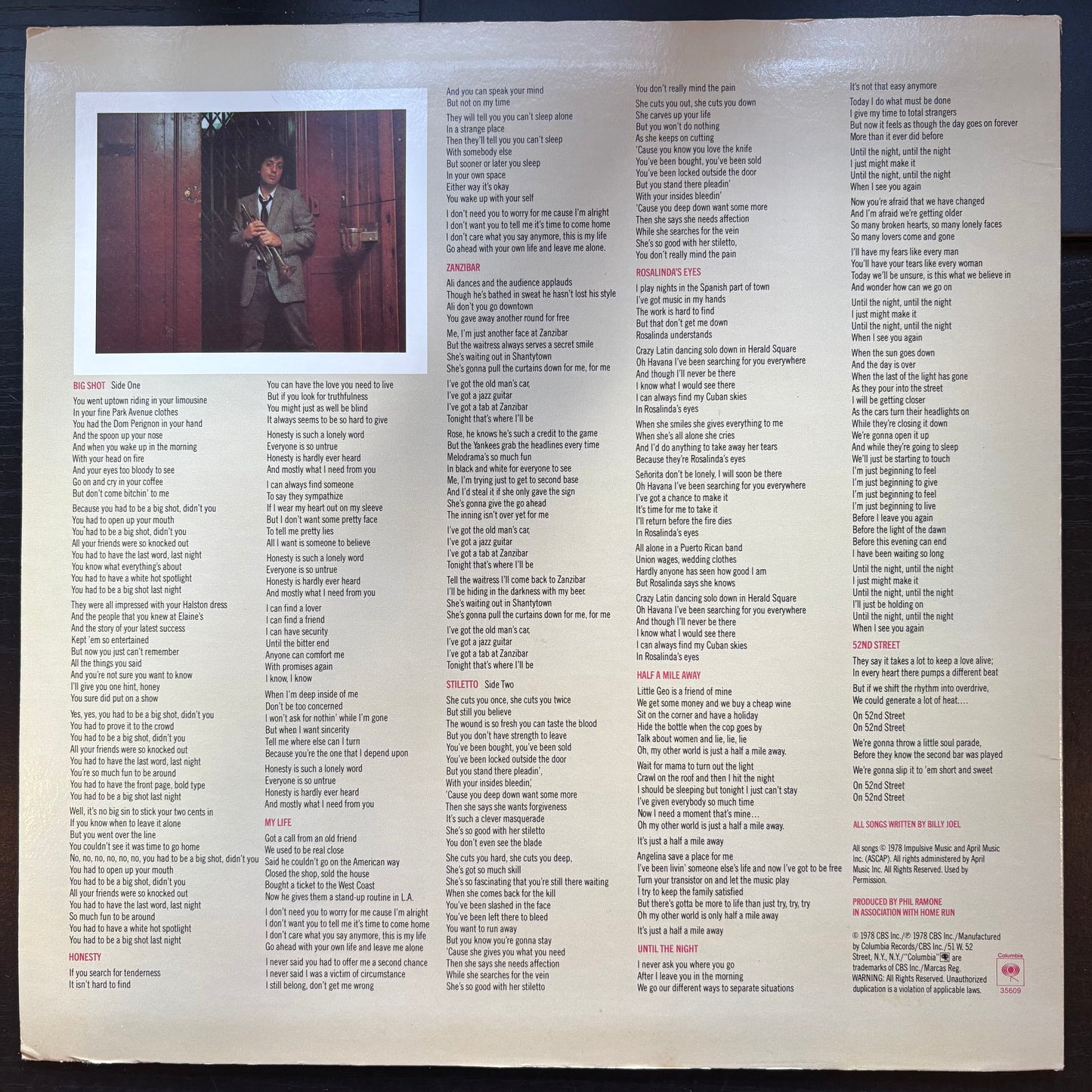 Billy Joel, "52nd Street" [VG Used]
