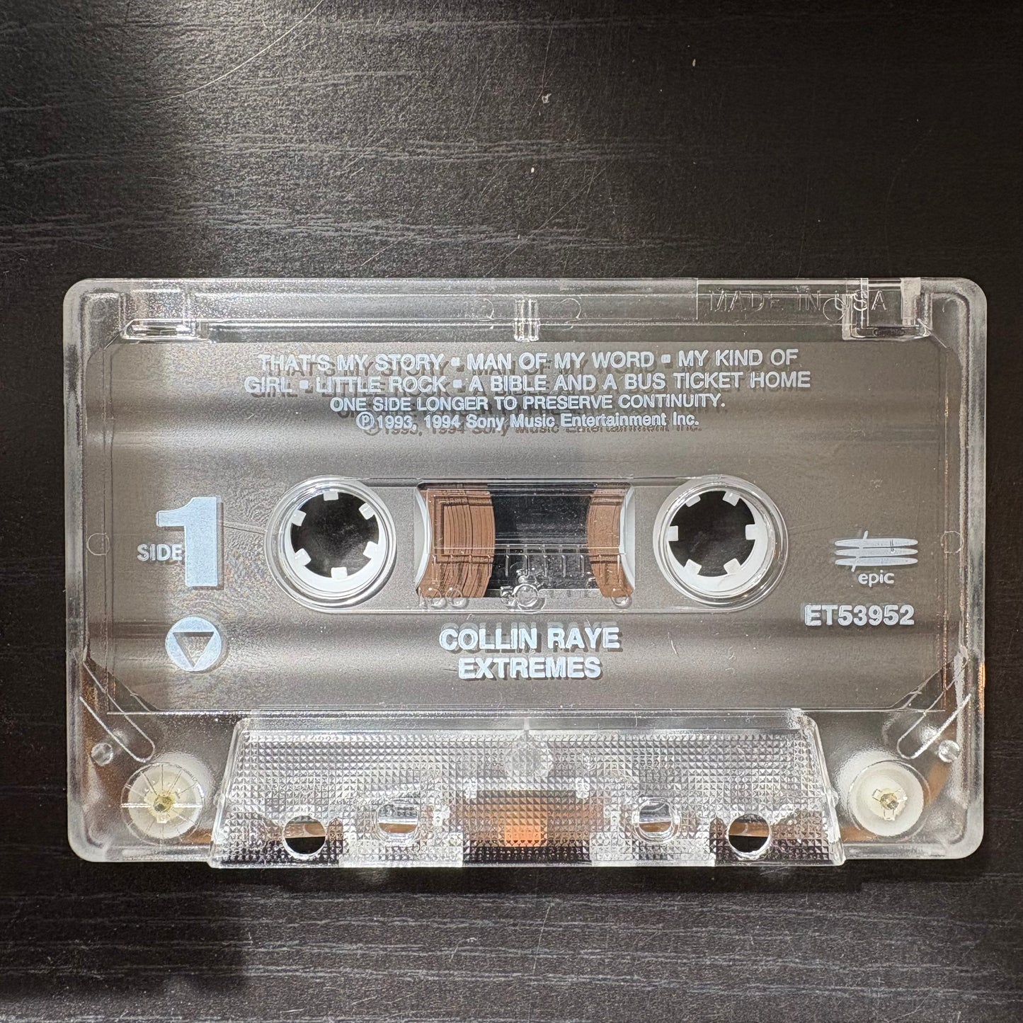Collin Raye, "Extremes" [Cassette]
