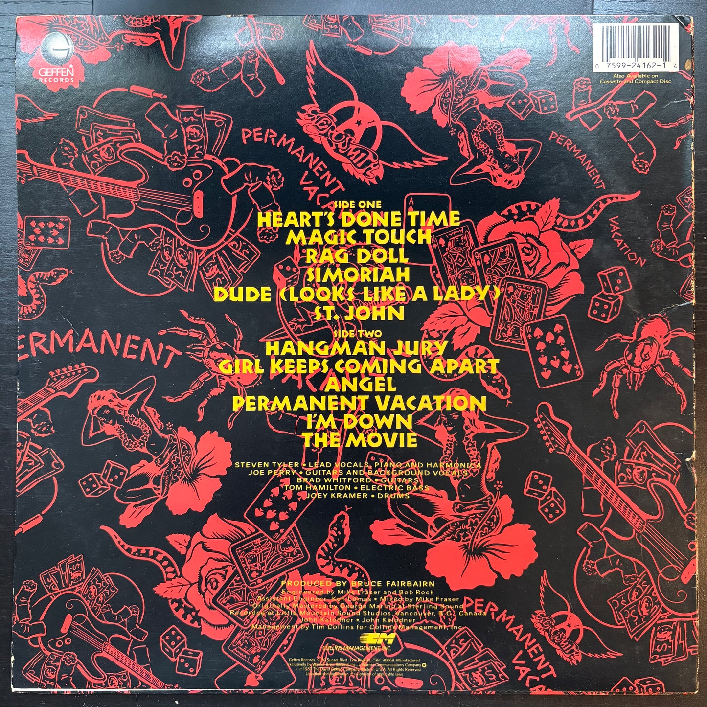 Aerosmith, "Permanent Vacation" (LP) [VG Used]