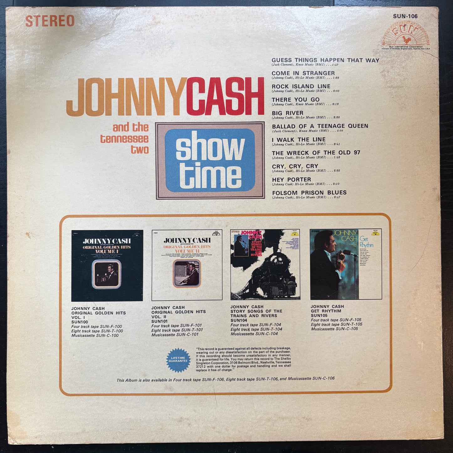 Johnny Cash & The Tennessee Two, "Showtime" (Promo) [VG Used]