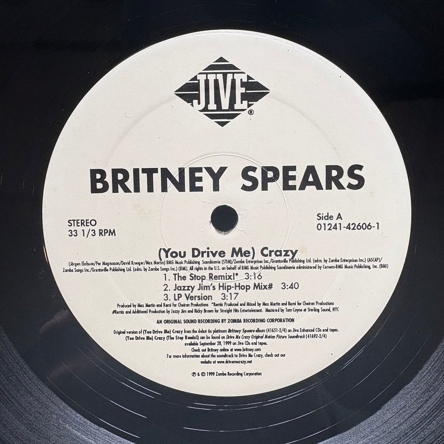 Britney Spears, "(You Drive Me) Crazy" (Promo 12") [VG+ Used]