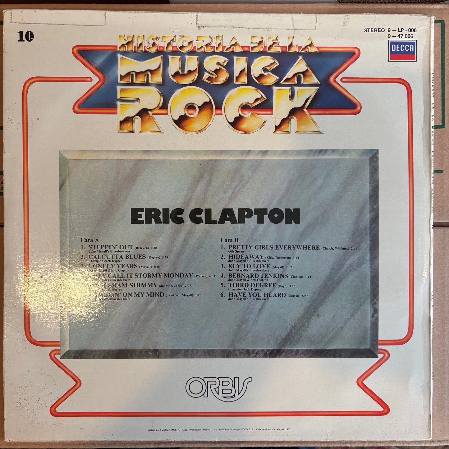 Eric Clapton, "Eric Clapton" [VG Used]