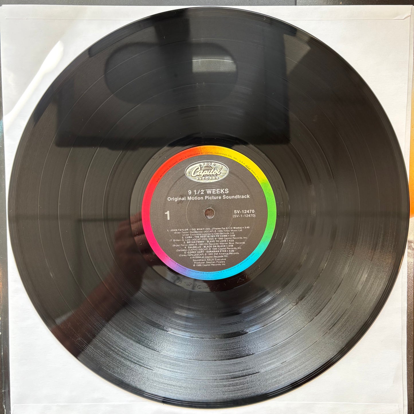 Various Artists, "9 1/2 Weeks Soundtrack" [VG Used]