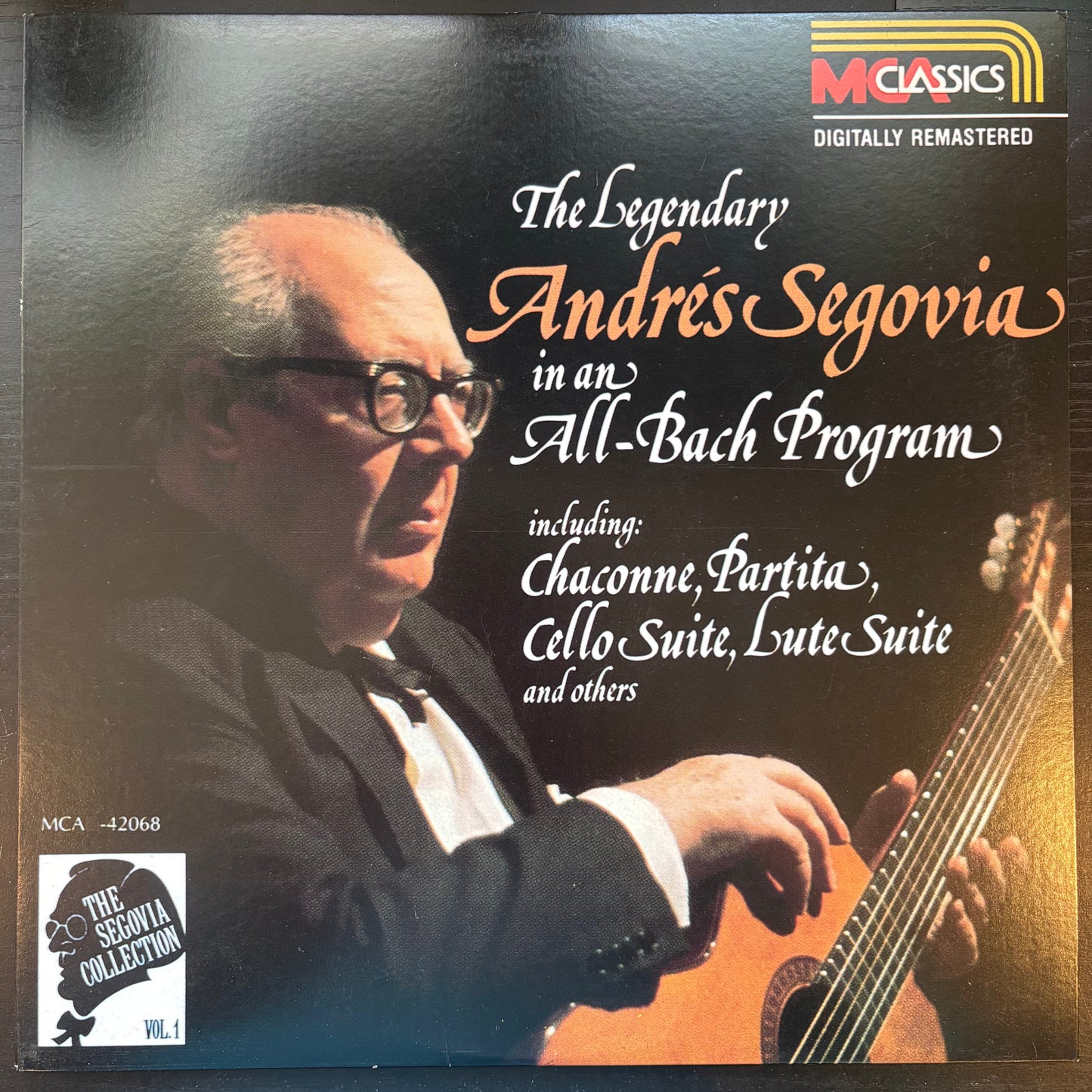 Andres Segovia, "An All-Bach Program" [EX Used]