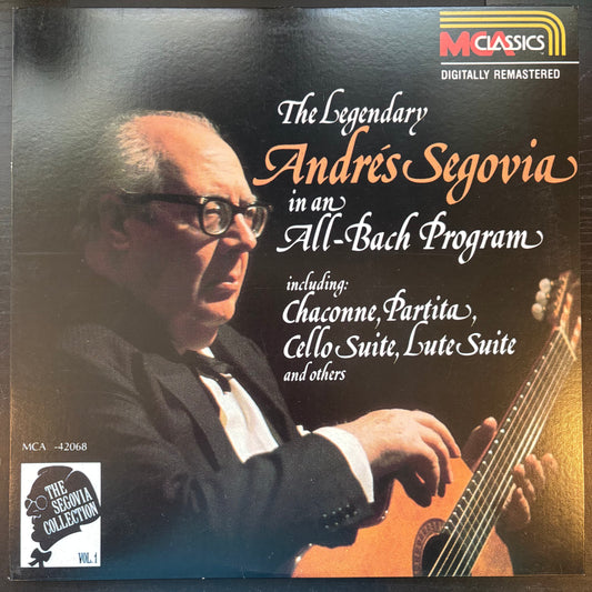 Andres Segovia, "An All-Bach Program" [EX Used]