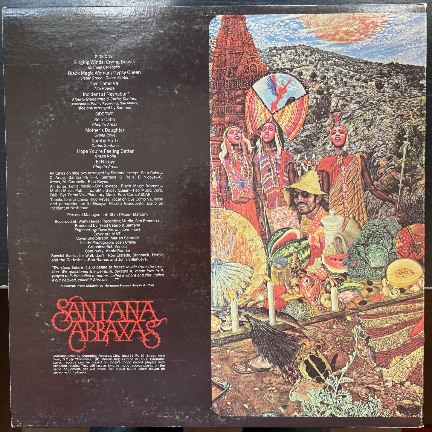 Santana, "Abraxas" [VG- Used]