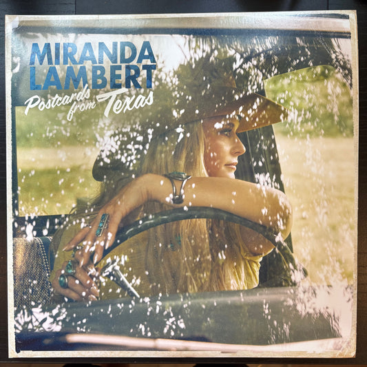 Miranda Lambert, "Postcards from Texas" (Sea Blue Mix Vinyl) [EX Used]