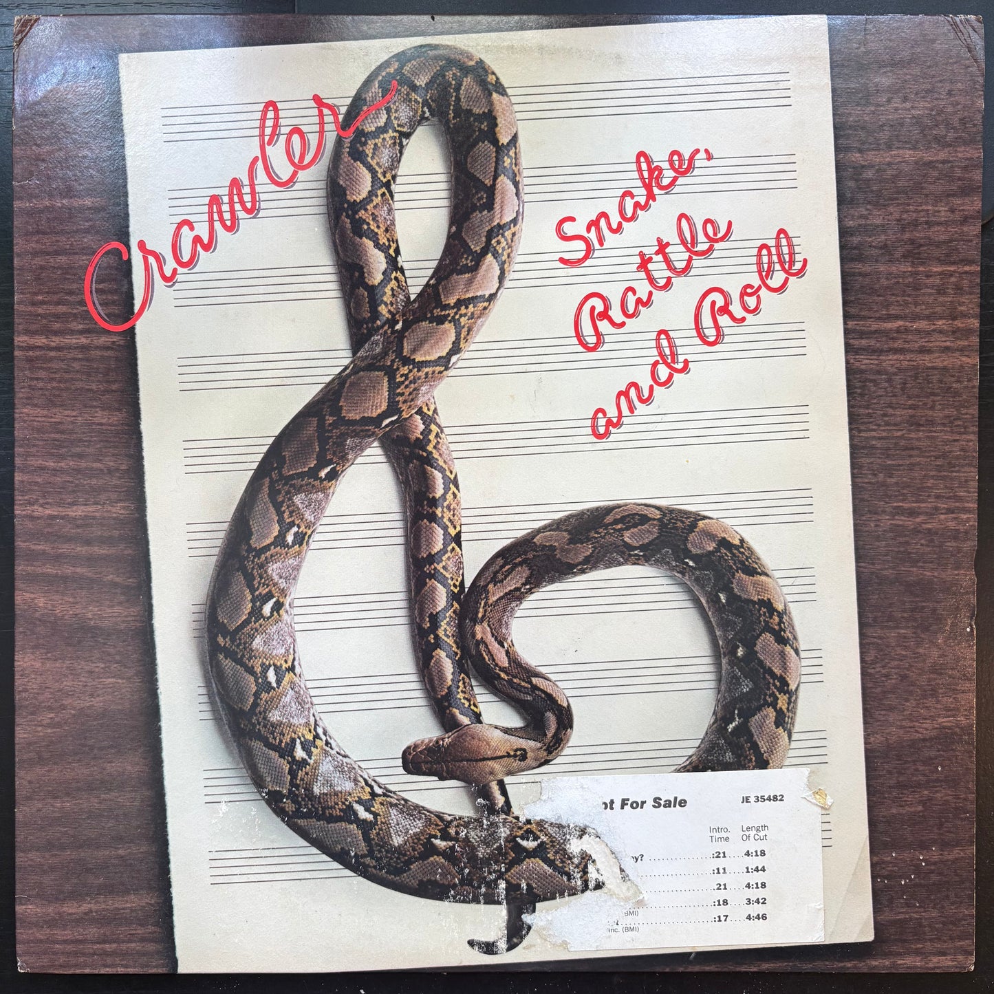 Crawler, "Snake, Rattle and Roll" (Promo) [EX Used]