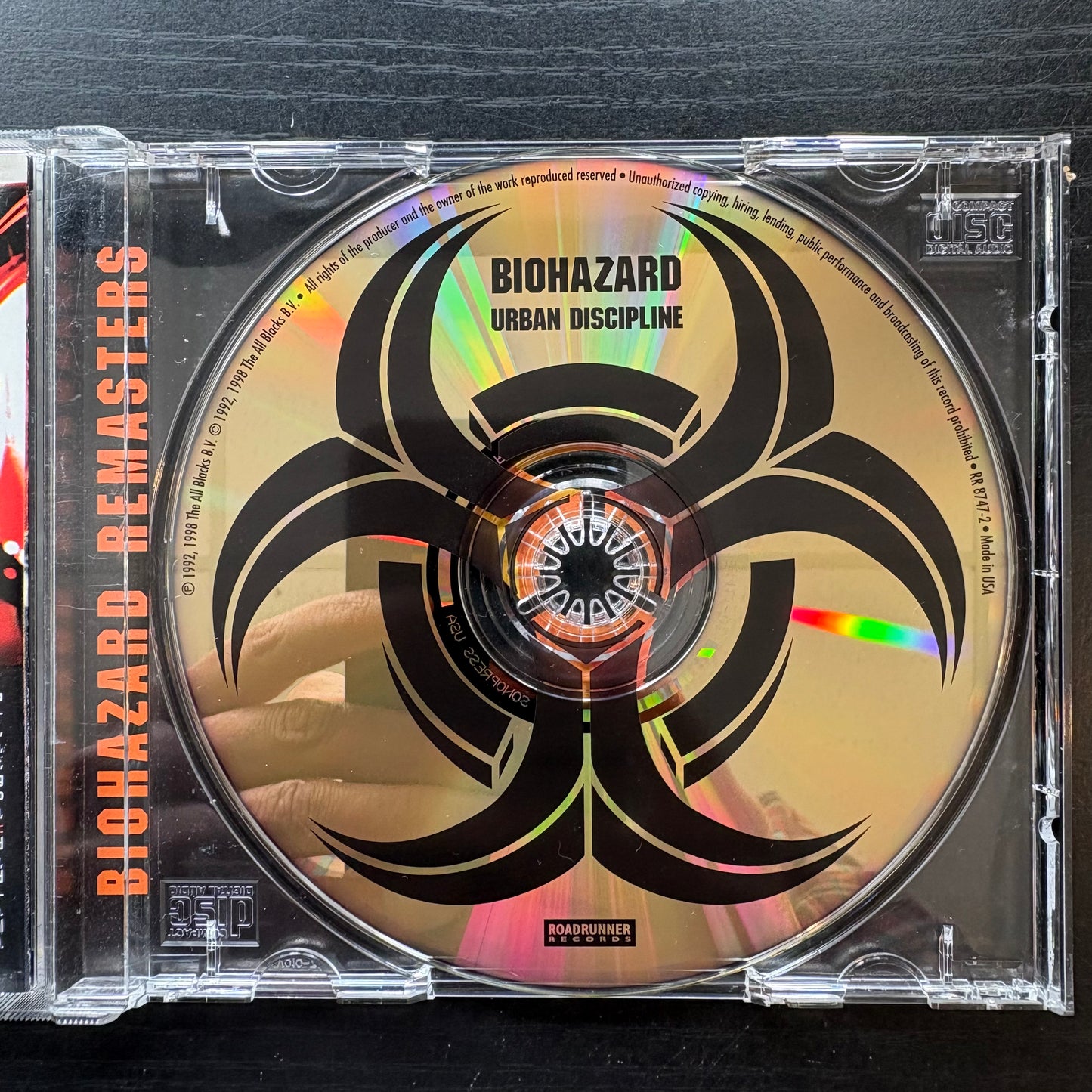 Biohazard, "Urban Discipline" (Gold Disc) [Used CD]