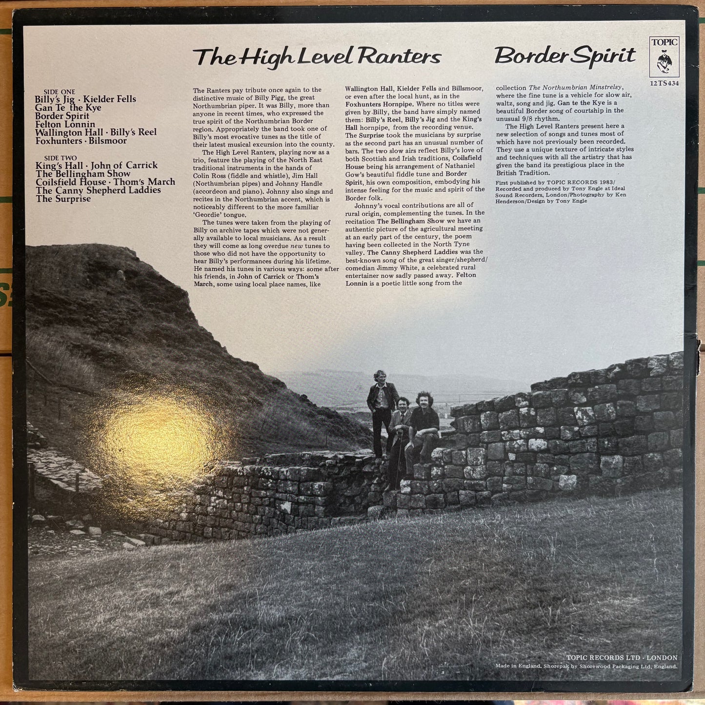 High Level Ranters, "Border Spirit" [VG Used]