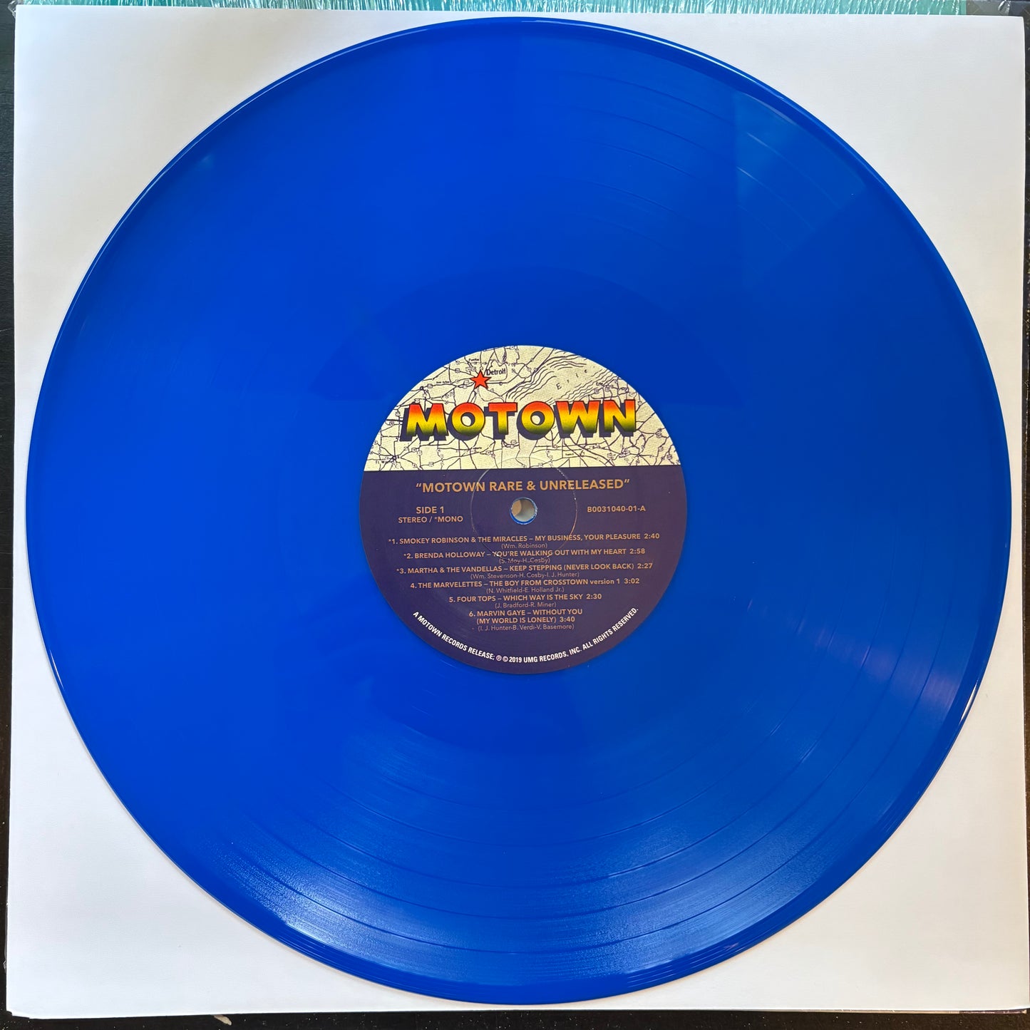 Various Artists, "Motown: Rare & Unreleased" (LP) (Blue Vinyl) [EX Used]