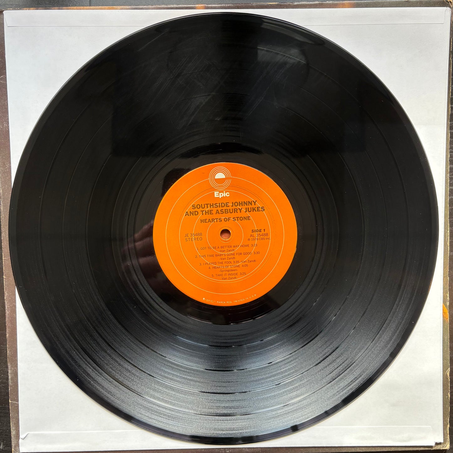 Southside Johnny & The Asbury Jukes, "Hearts of Stone" [VG Used]