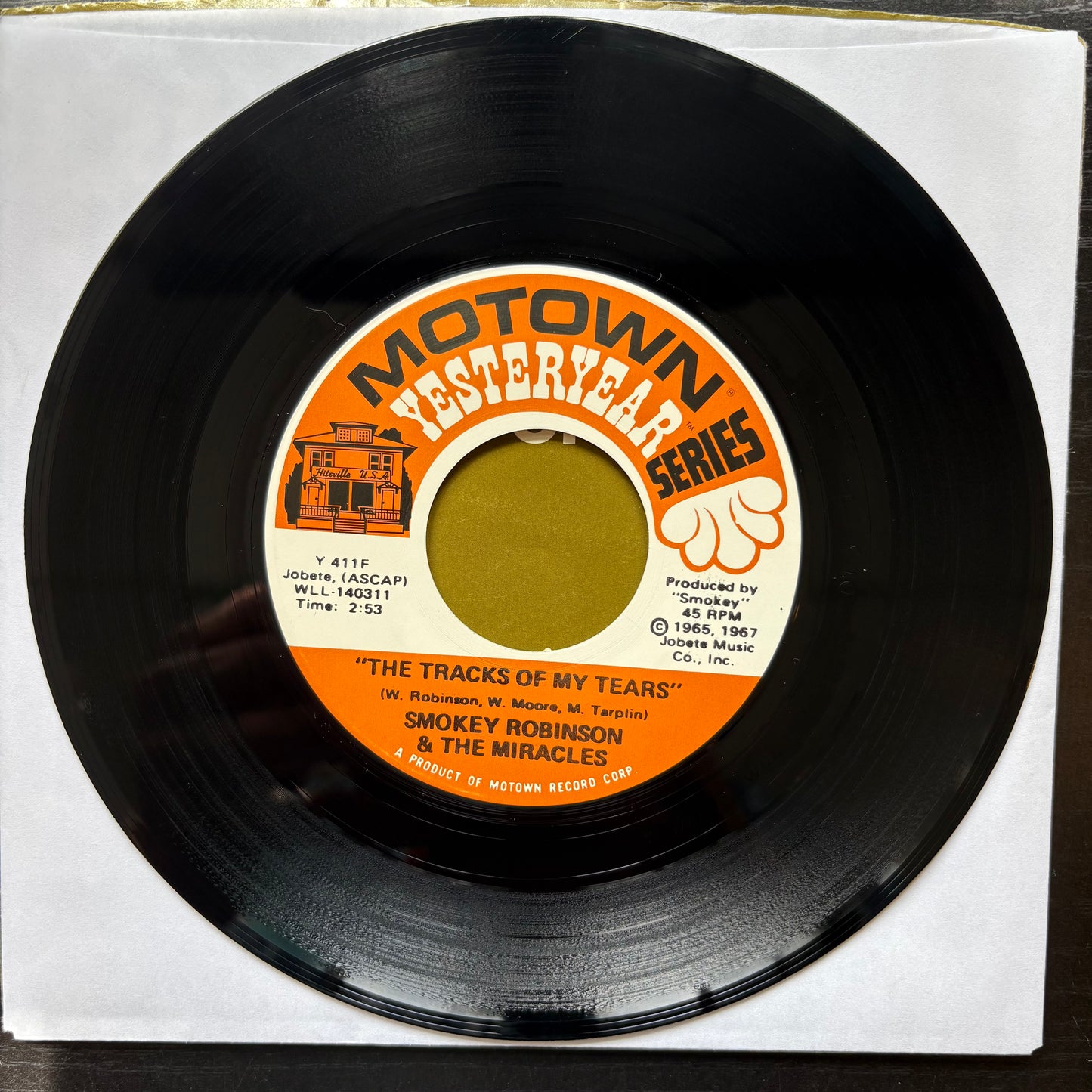 Smokey Robinson, "The Tracks of My Tears" (7") [VG Used]