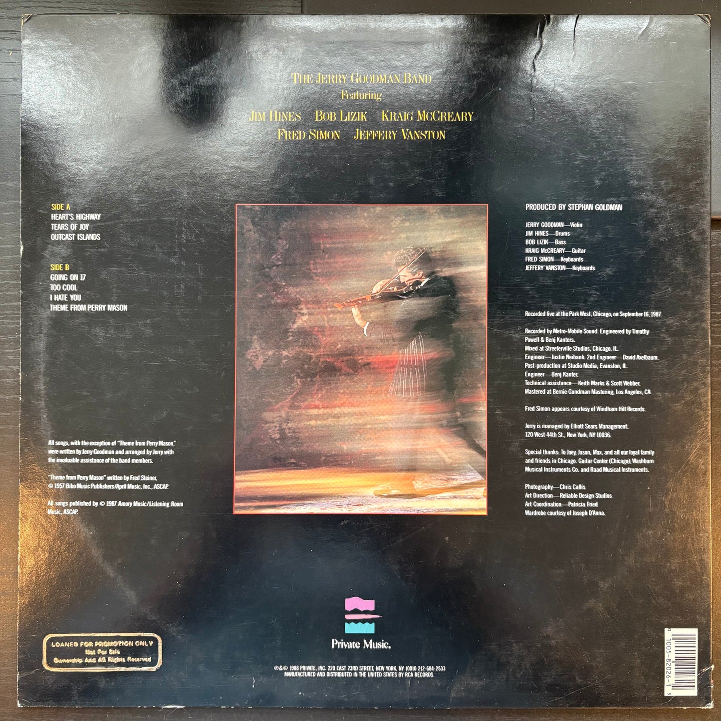 Jerry Goodman, "It's Alive" [VG+ Used]