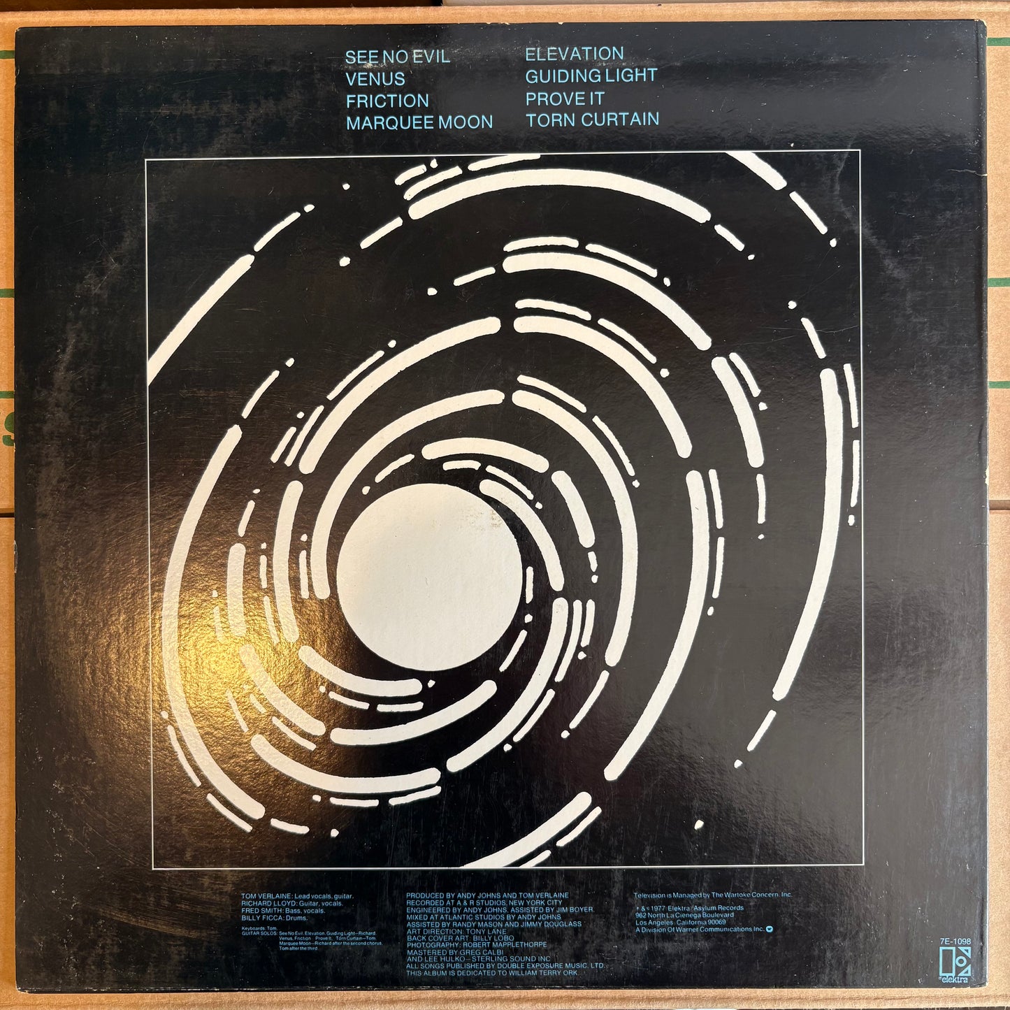 Television, "Marquee Moon" [VG+ Used]