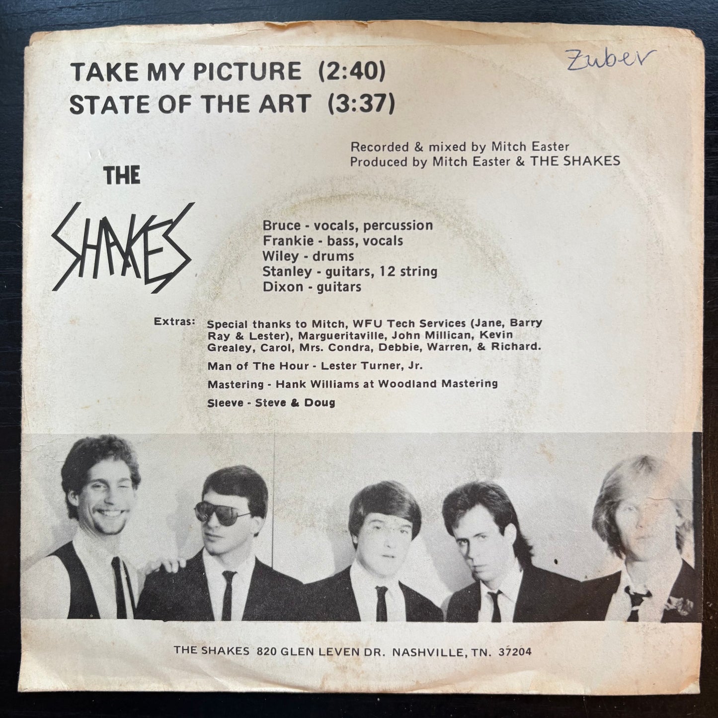 Shakes, "Take My Picture" (7") [VG Used]