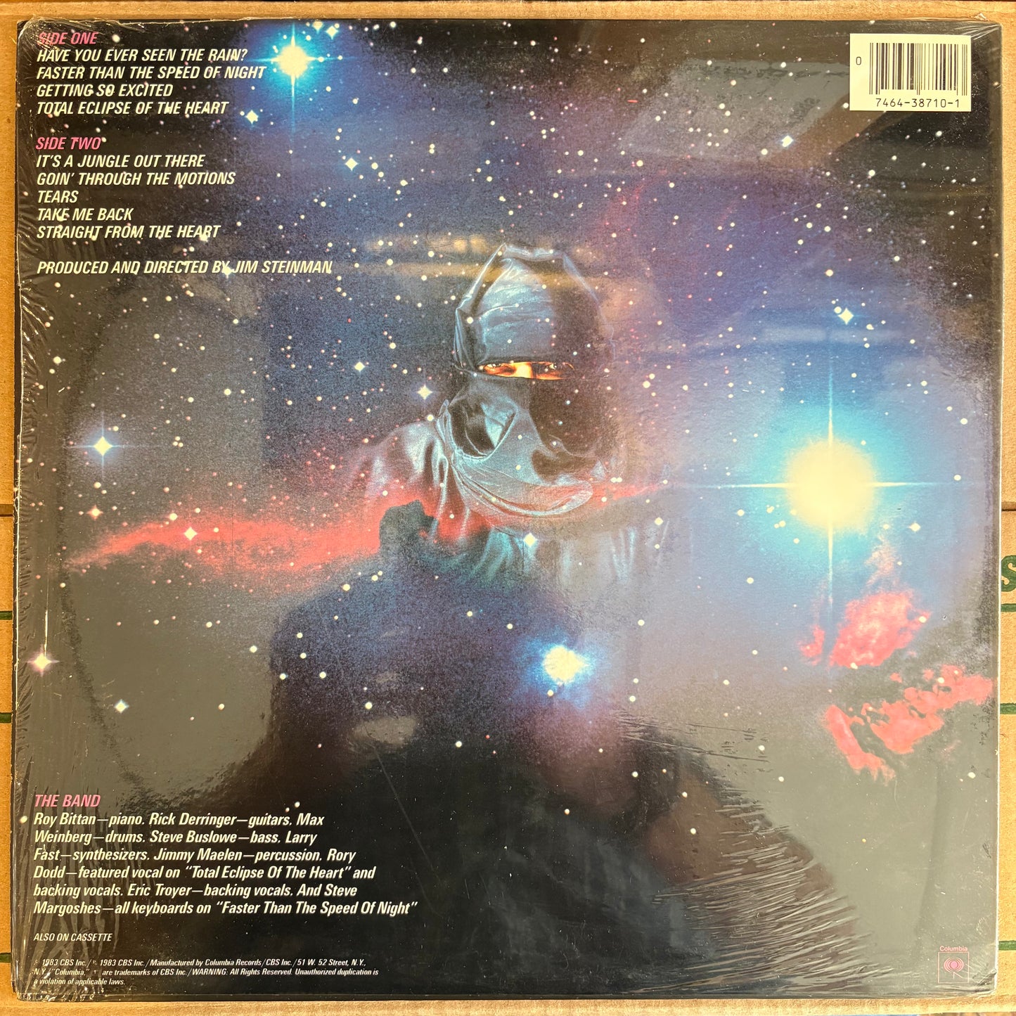 Bonnie Tyler, "Faster Than the Speed of Night" [EX Used]