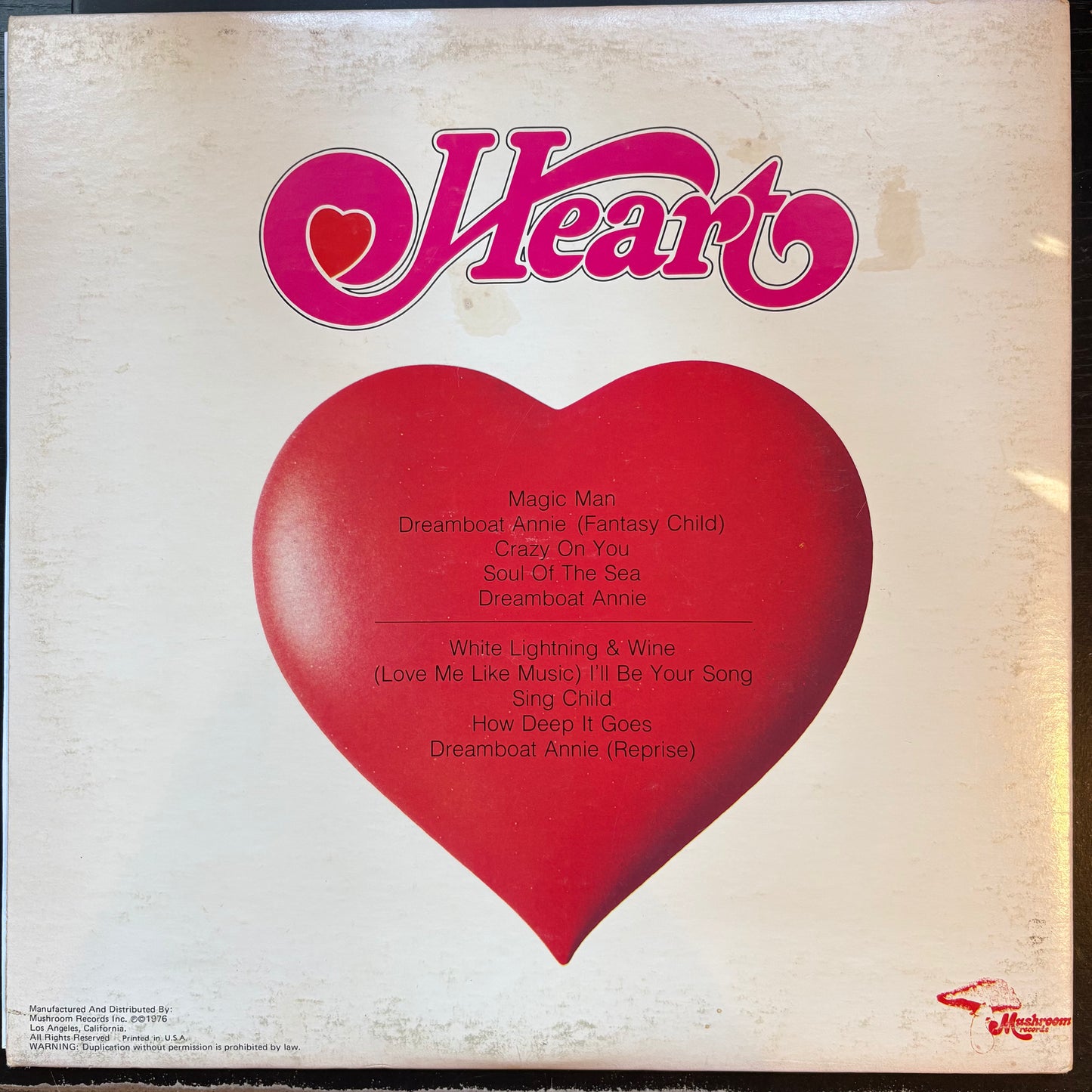 Heart, "Dreamboat Annie" (LP) [VG Used]