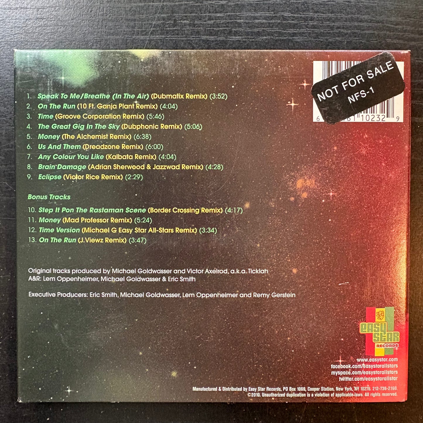 Easy Star All-Stars, "Dubber Side of the Moon" [Used CD]