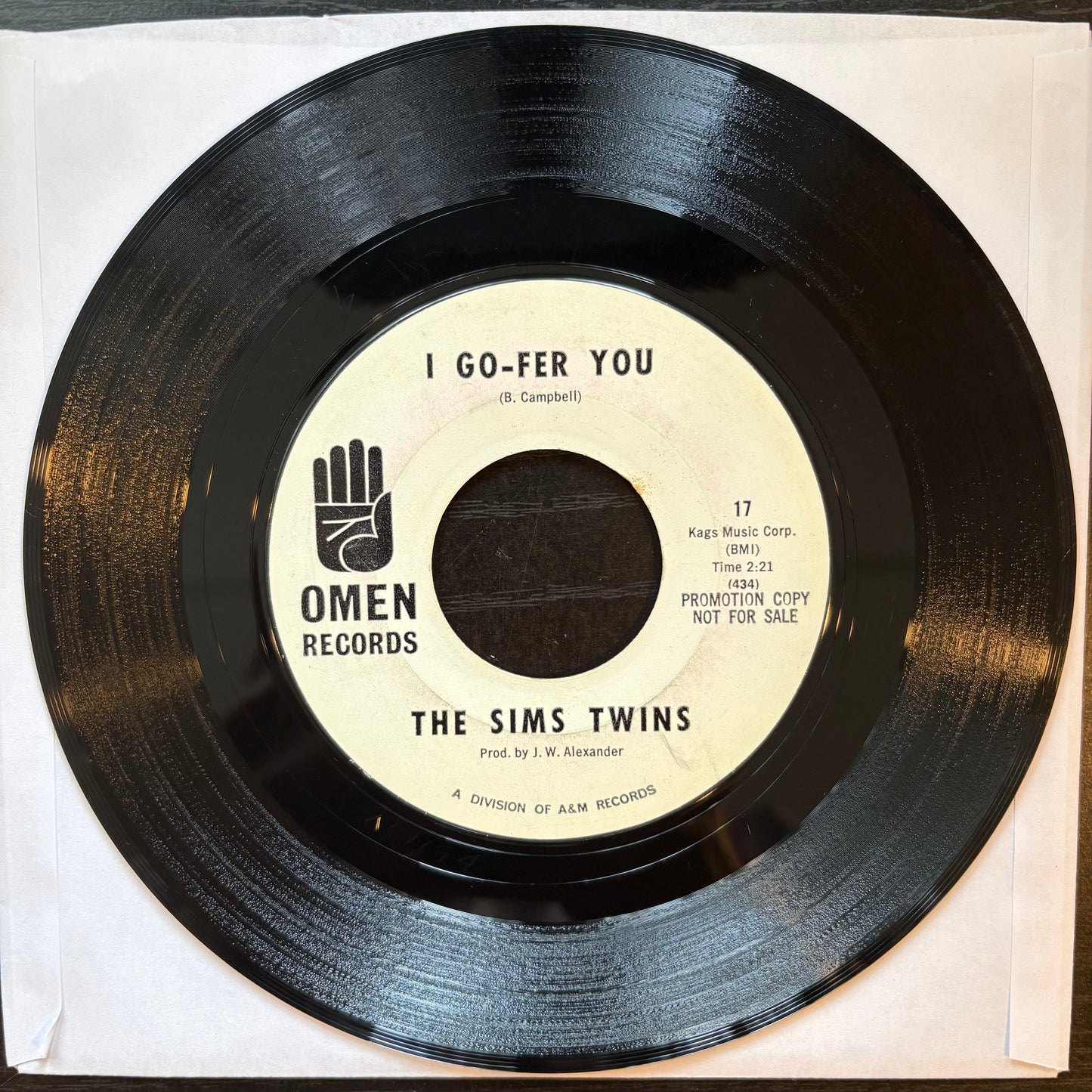 Sims Twins, "A Losing Battle" (7") (Promo) [VG- Used]