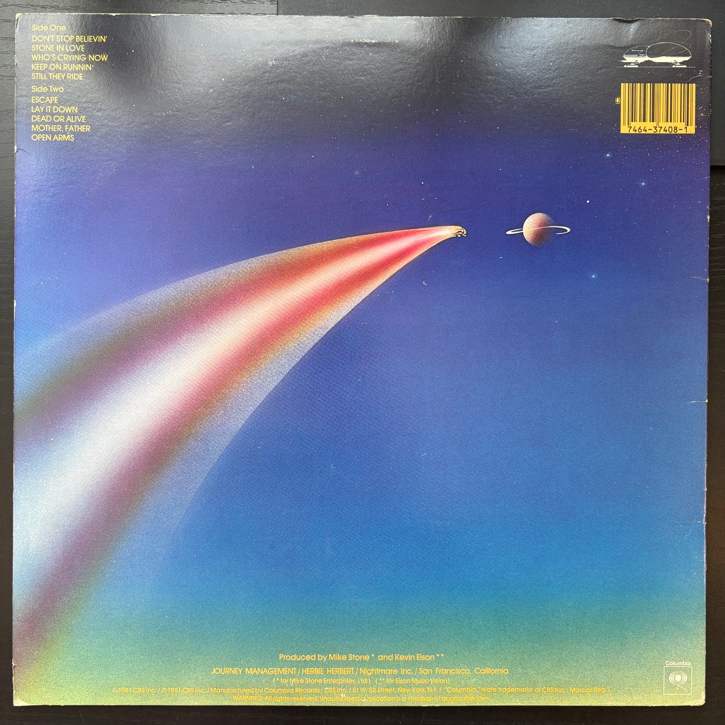 Journey, "Escape" [VG Used]